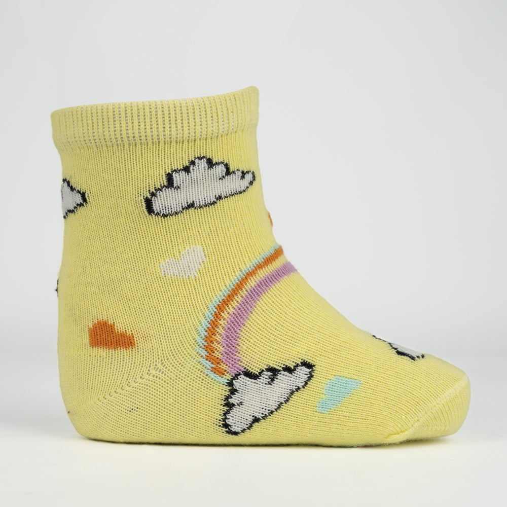 Premium Rainbow & Cloud Infant Socks