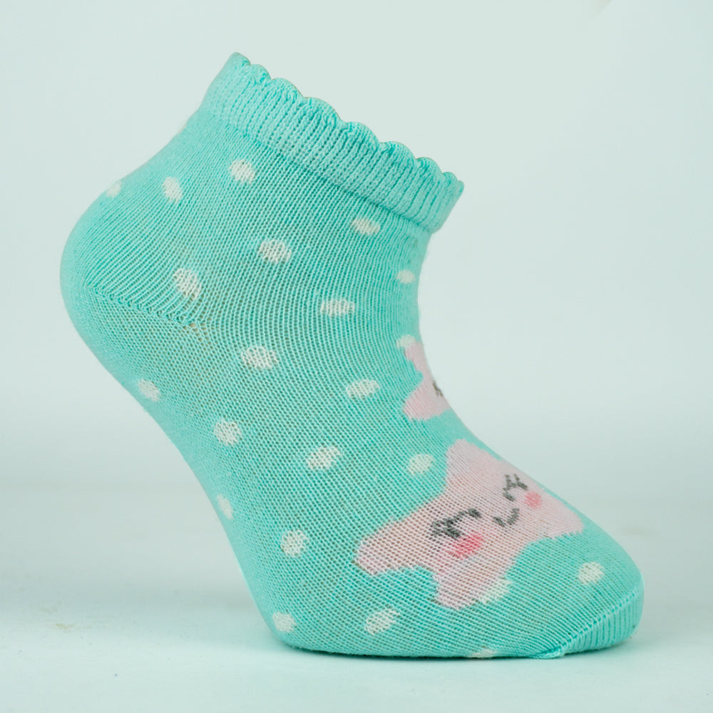 Star Fish Print Baby Ankle Socks
