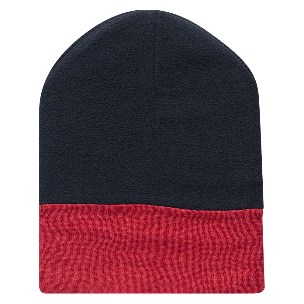 Men Bold Red Cuffed Beanie Cap (RG)