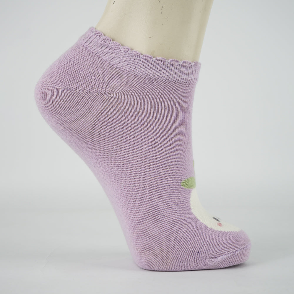 Girls' Veg Print Ankle Socks