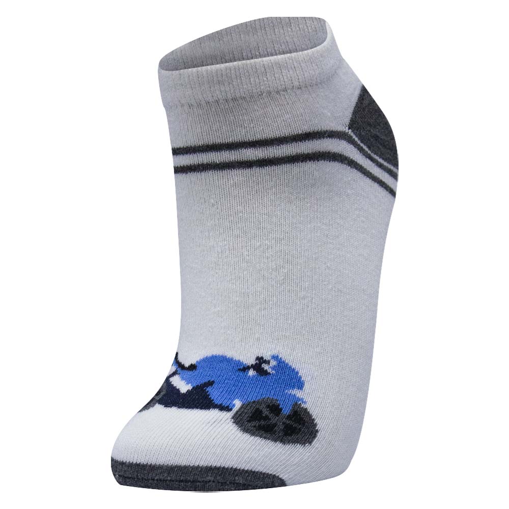 Bike Print Boys Ankle Socks