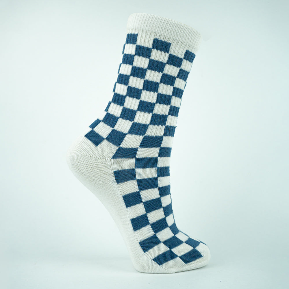 Boys Checkerboard Crew Socks