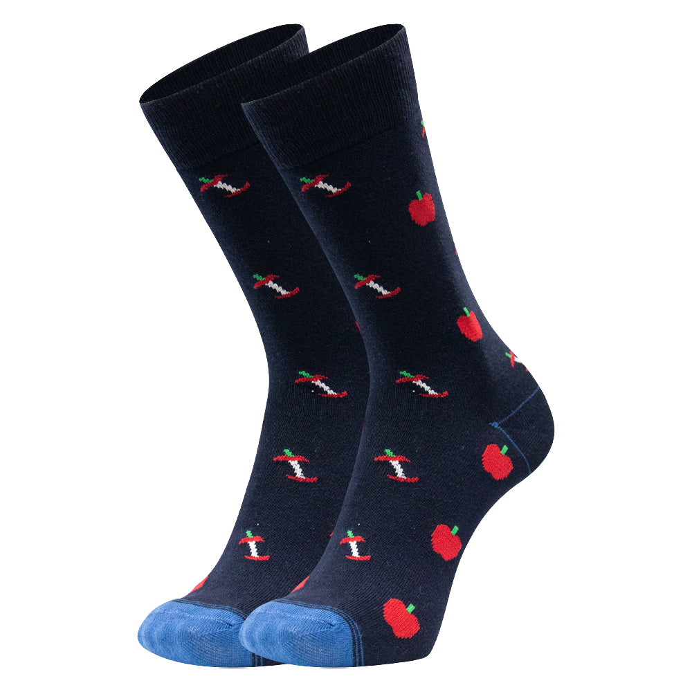 Men Fun & Fruity Apple Crew Socks