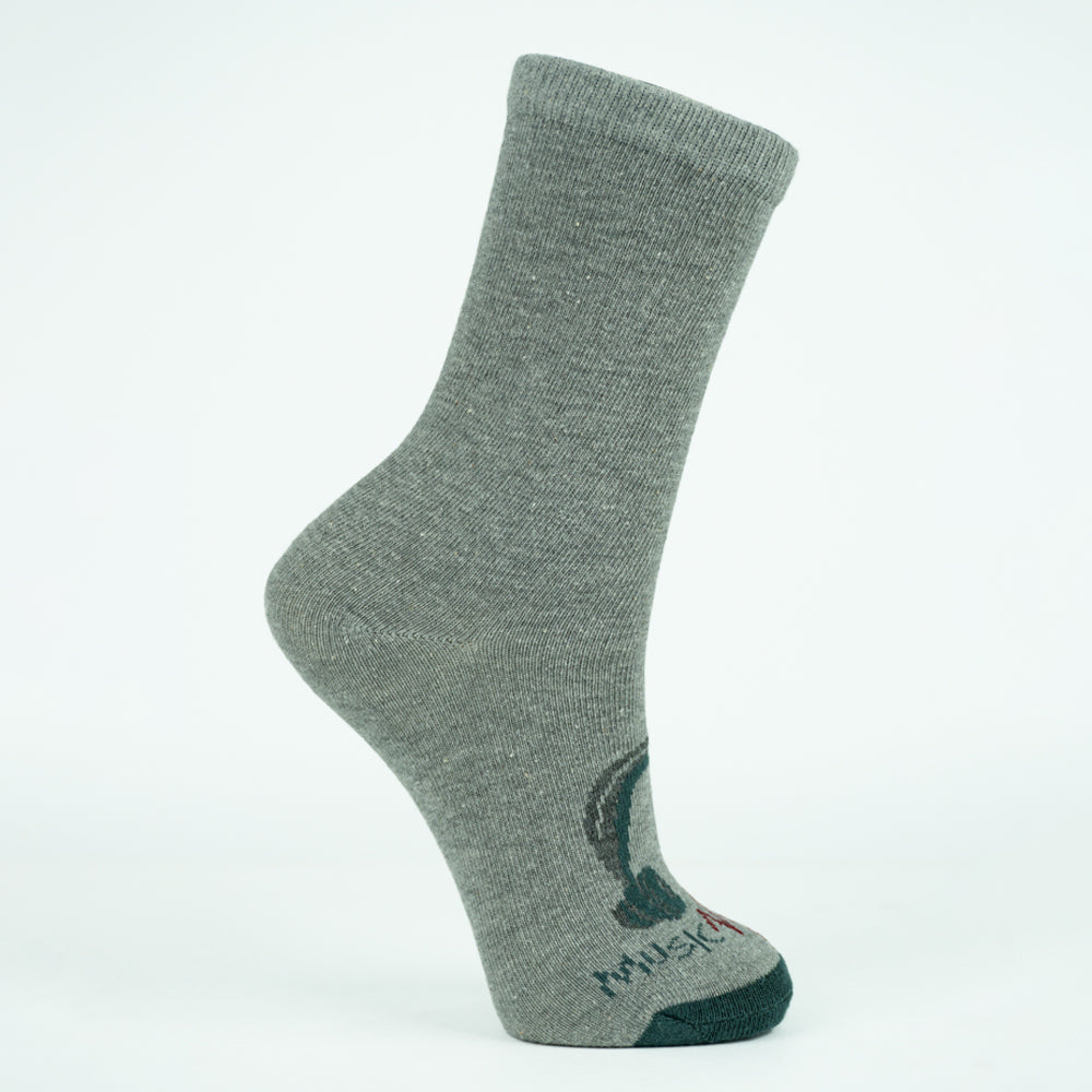Boys’ "Music On" Pattern Crew Socks