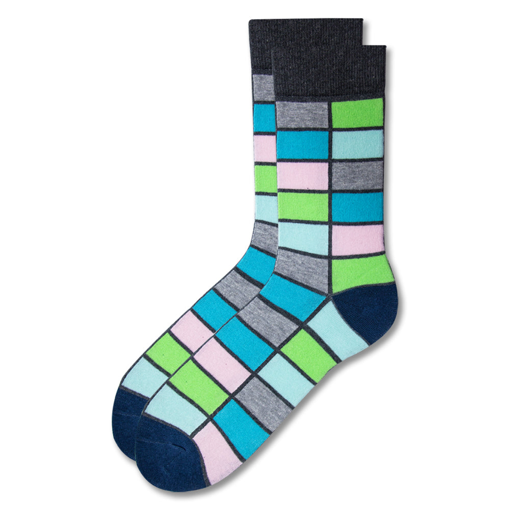 The Statement Grid | Men's Crew Socks