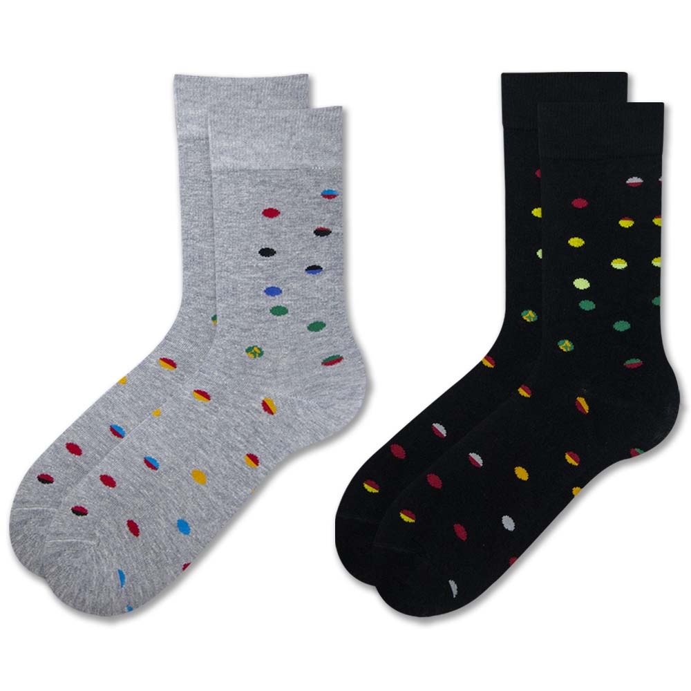 Polka Dot Men Crew Socks