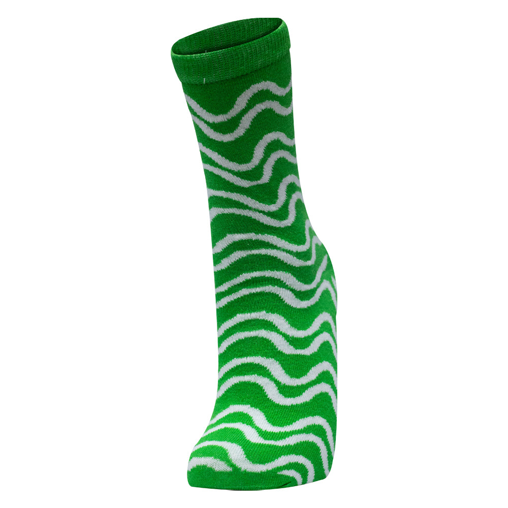 Pack of 2 - Girls’ Bold Zebra Stripes Crew Socks
