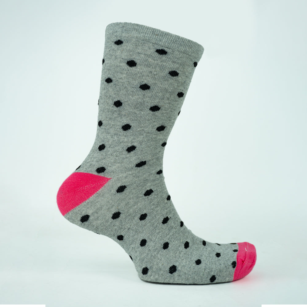 Women Polka Dot Crew Socks