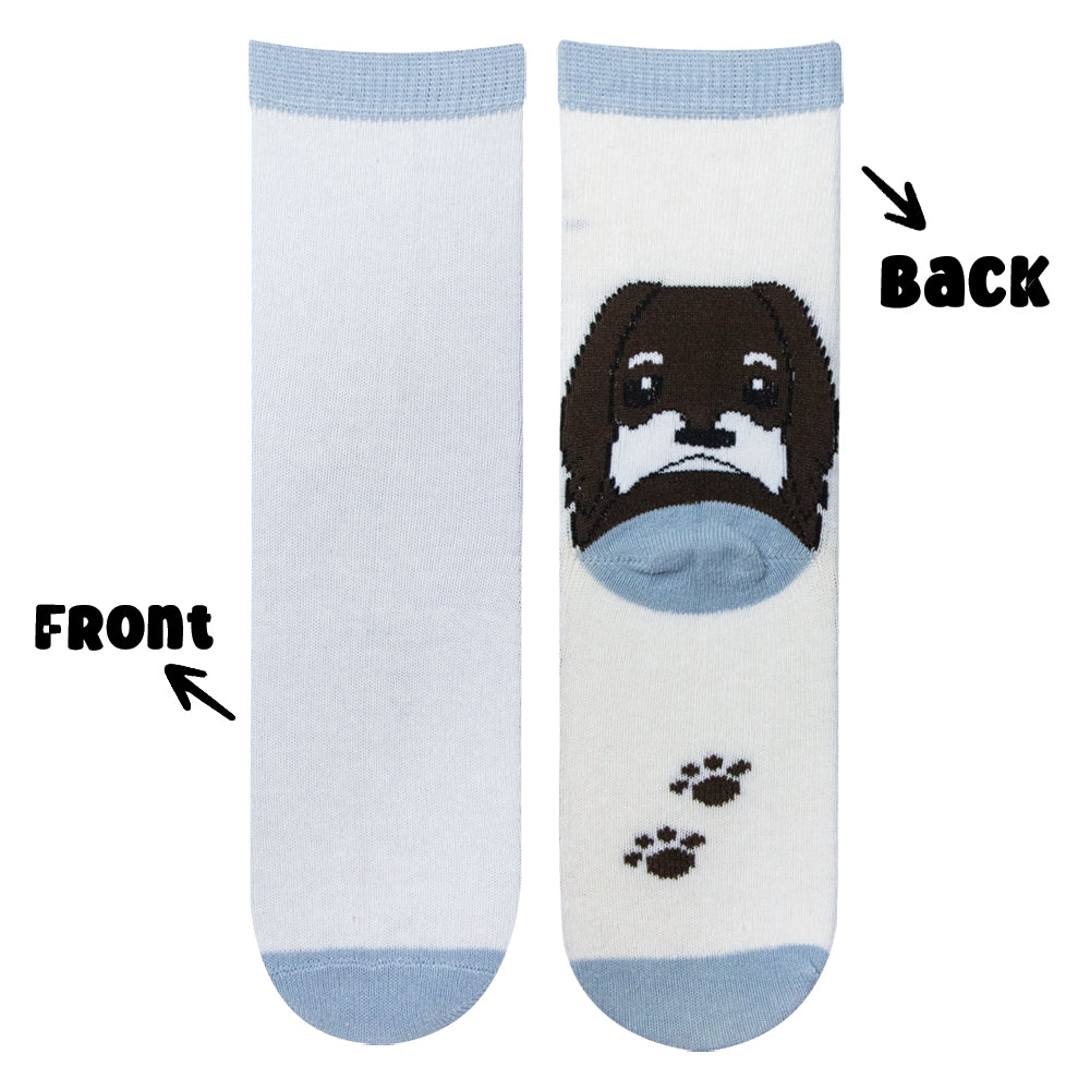Girl’s Colorful Dog Print Socks