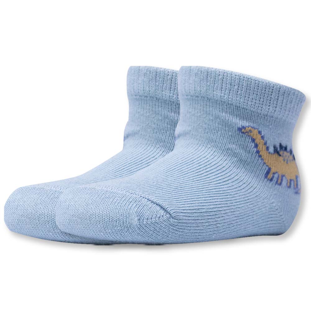 Born Baby Dino Blue Socks for Boys