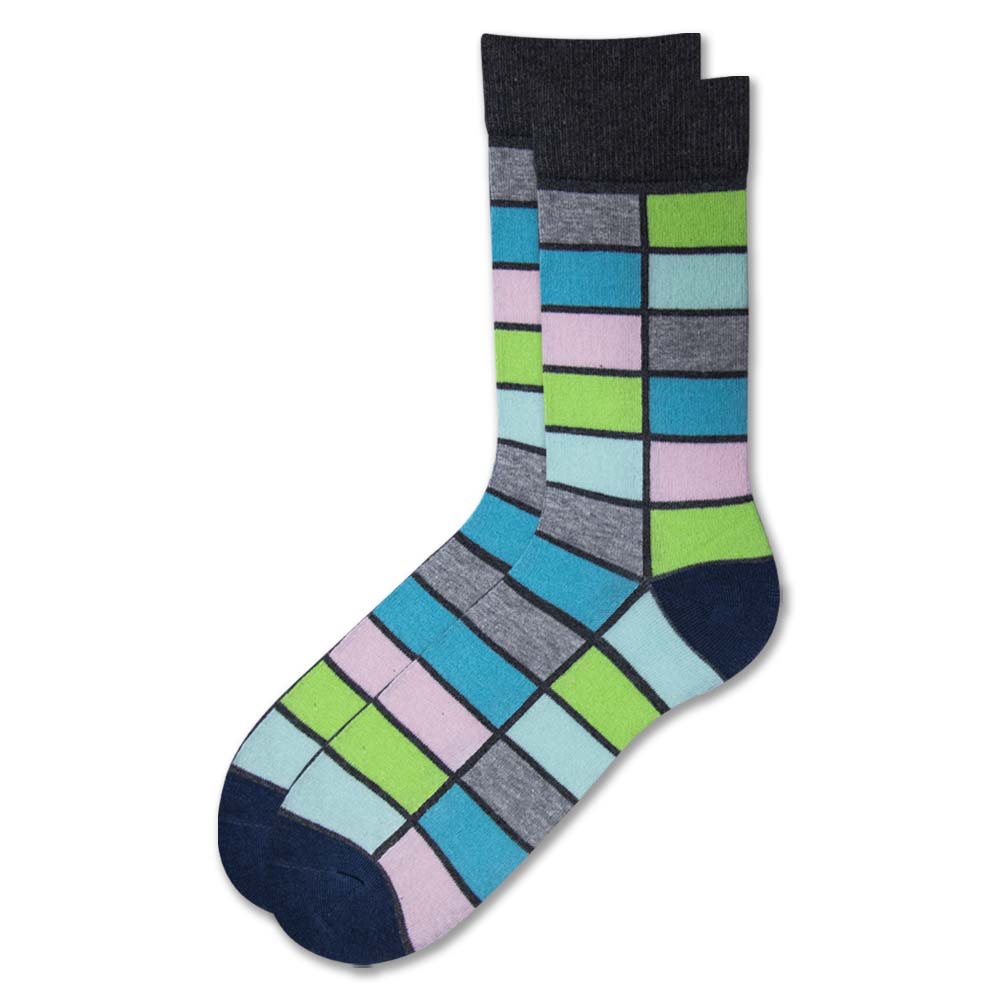 The Statement Grid | Men's Crew Socks