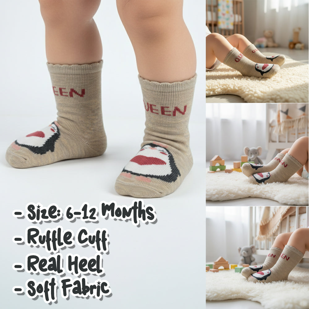 Baby Girls' Penguin Print Socks