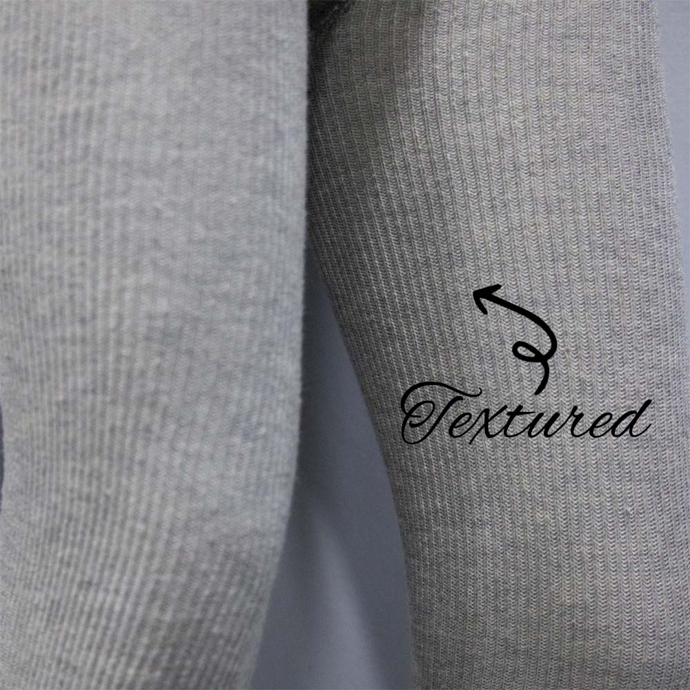 Girls Grey Needle Drop Texture Leggings (OT)