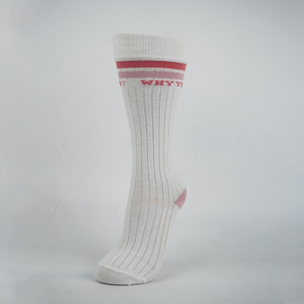 Girls "WHY YES?" Statement Knee-High Socks