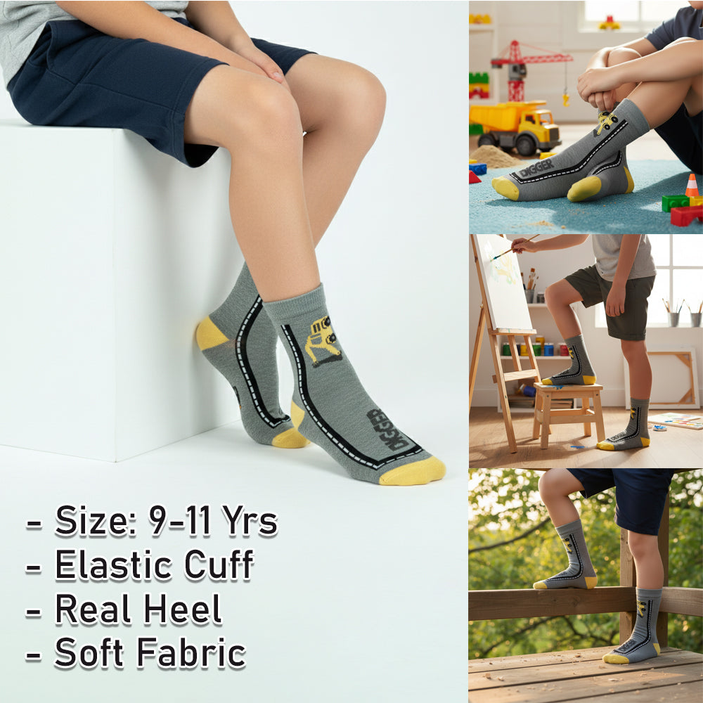 Boys' "Digger" Crew Socks