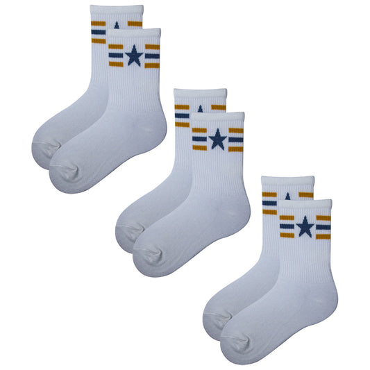 Pack of 3 - Boys Crew Socks