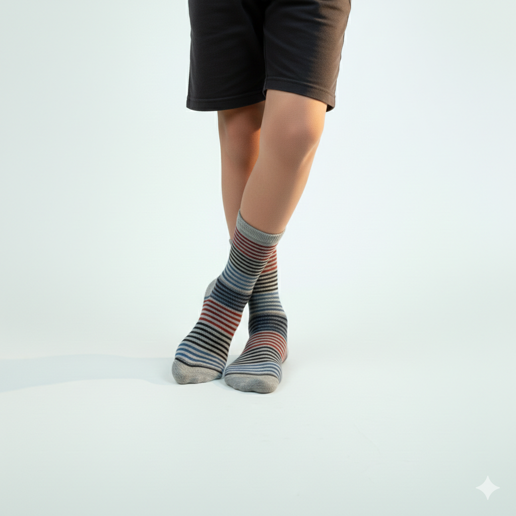 Boy's Striped Comfort Socks