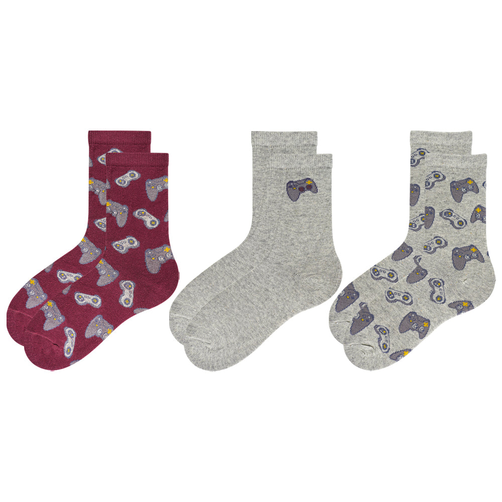 Boys Gaming Controller Crew Socks