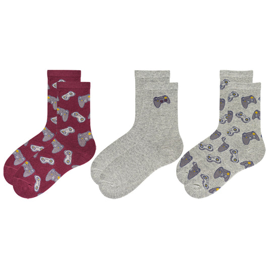 Boys Gaming Controller Crew Socks