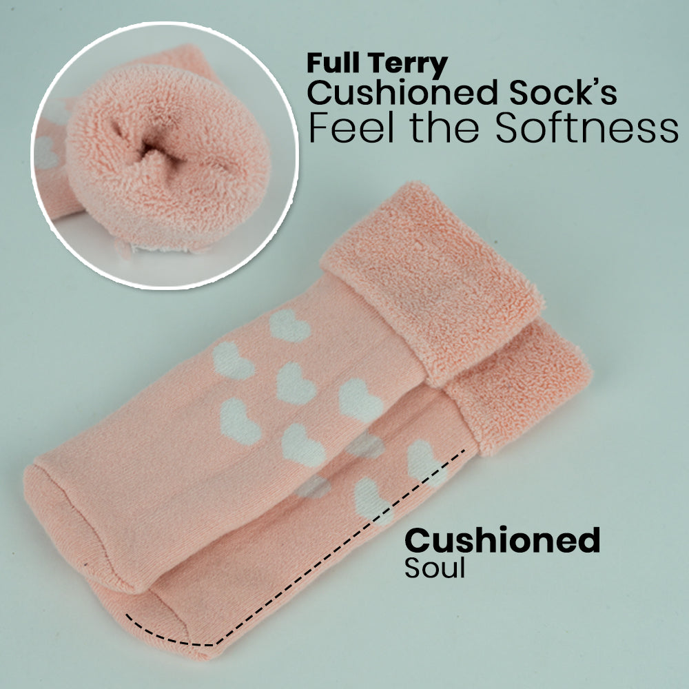 Heart Thermal Winter Socks for Girls