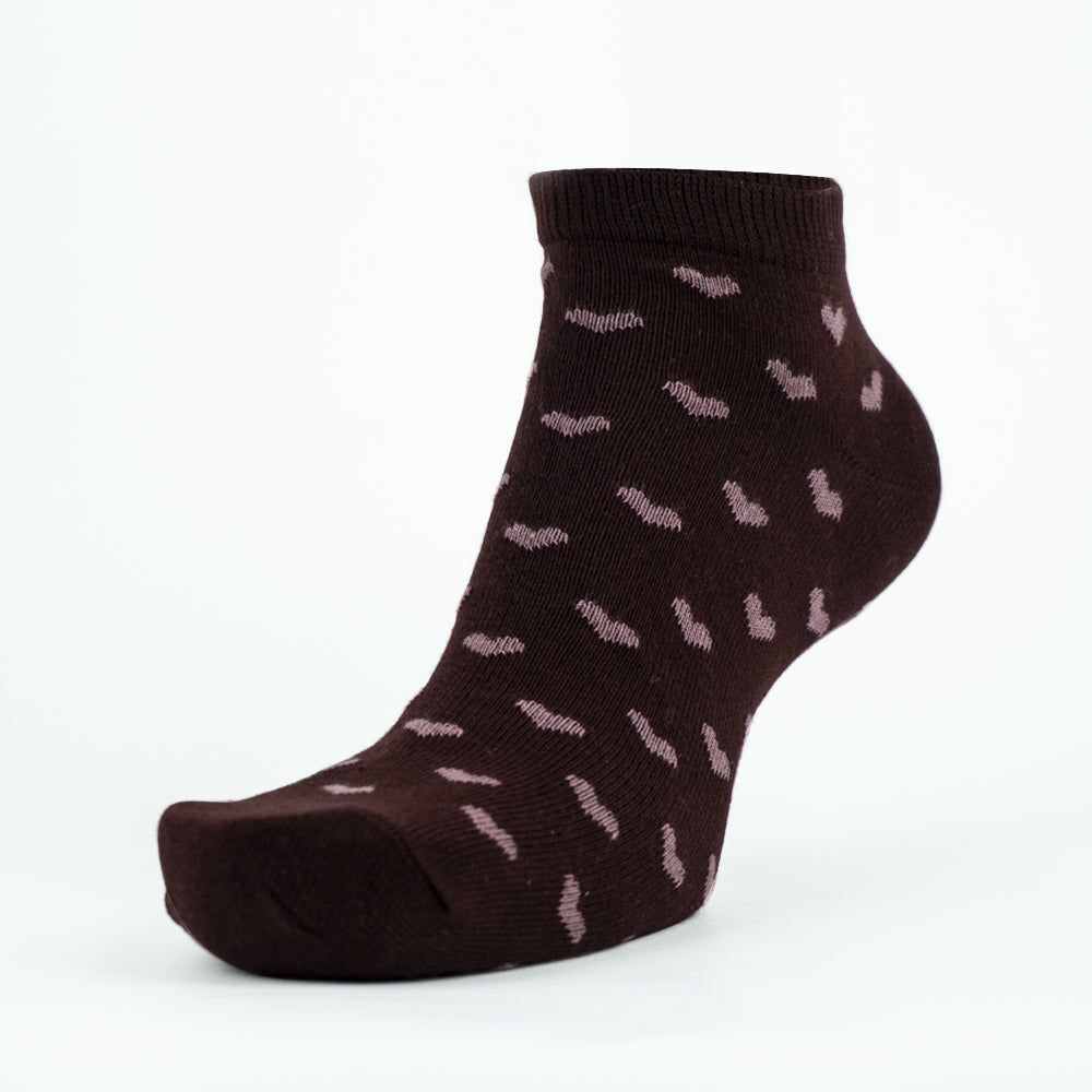 Women Heart Print Ankle Socks