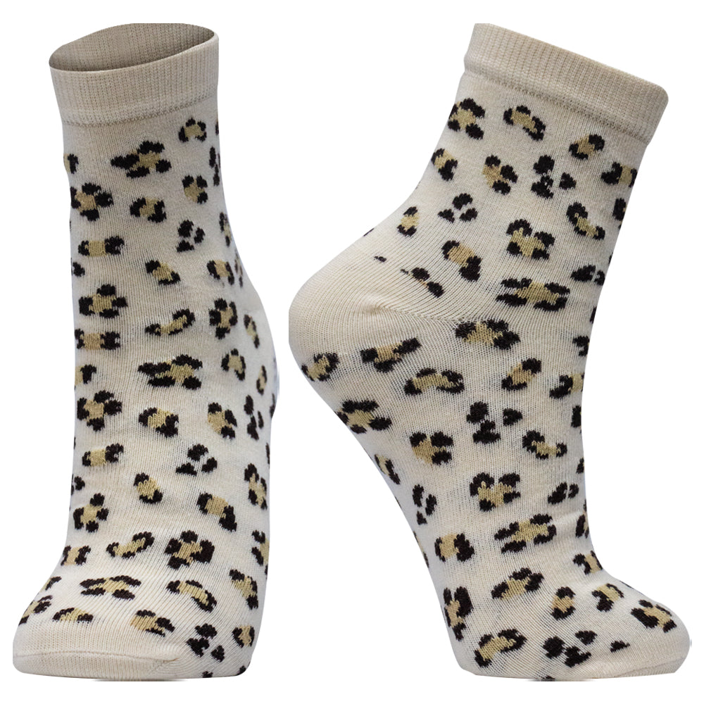 Women’s Leopard Print Ankle Socks