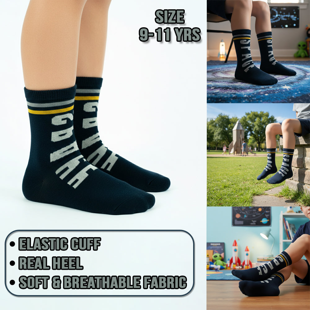 Boys Premium Space Adventure Socks
