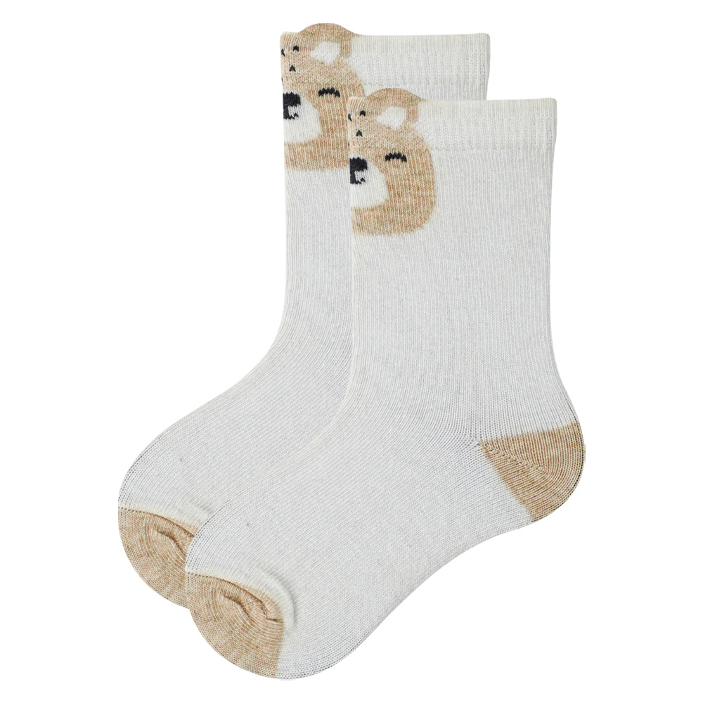 Bear & Paw Print Baby Socks