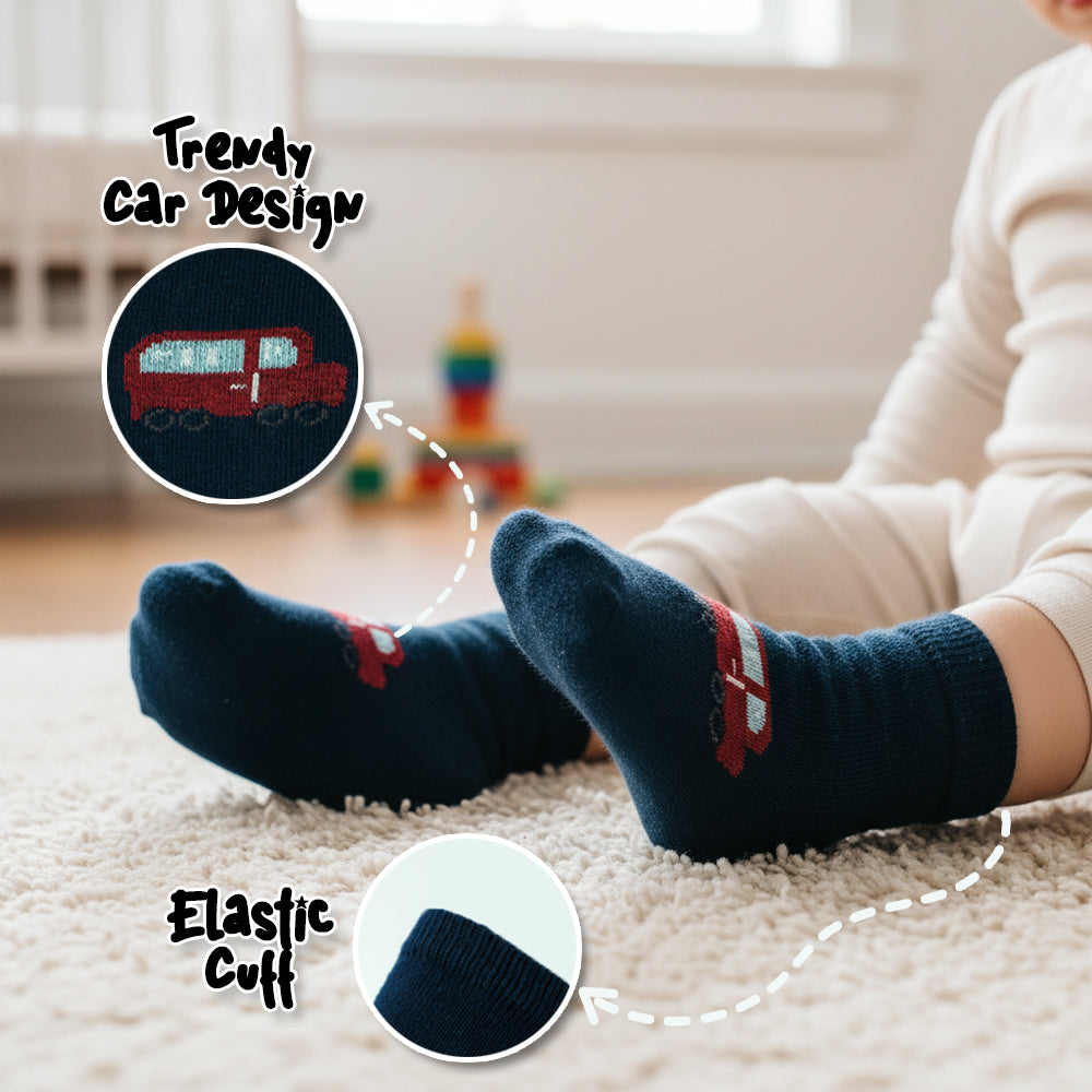 Baby Boy car Print Socks