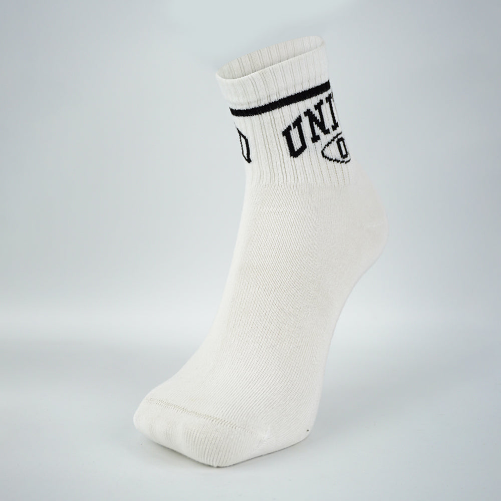 Retro Collegiate "UNITED 03" Mid-Crew Socks