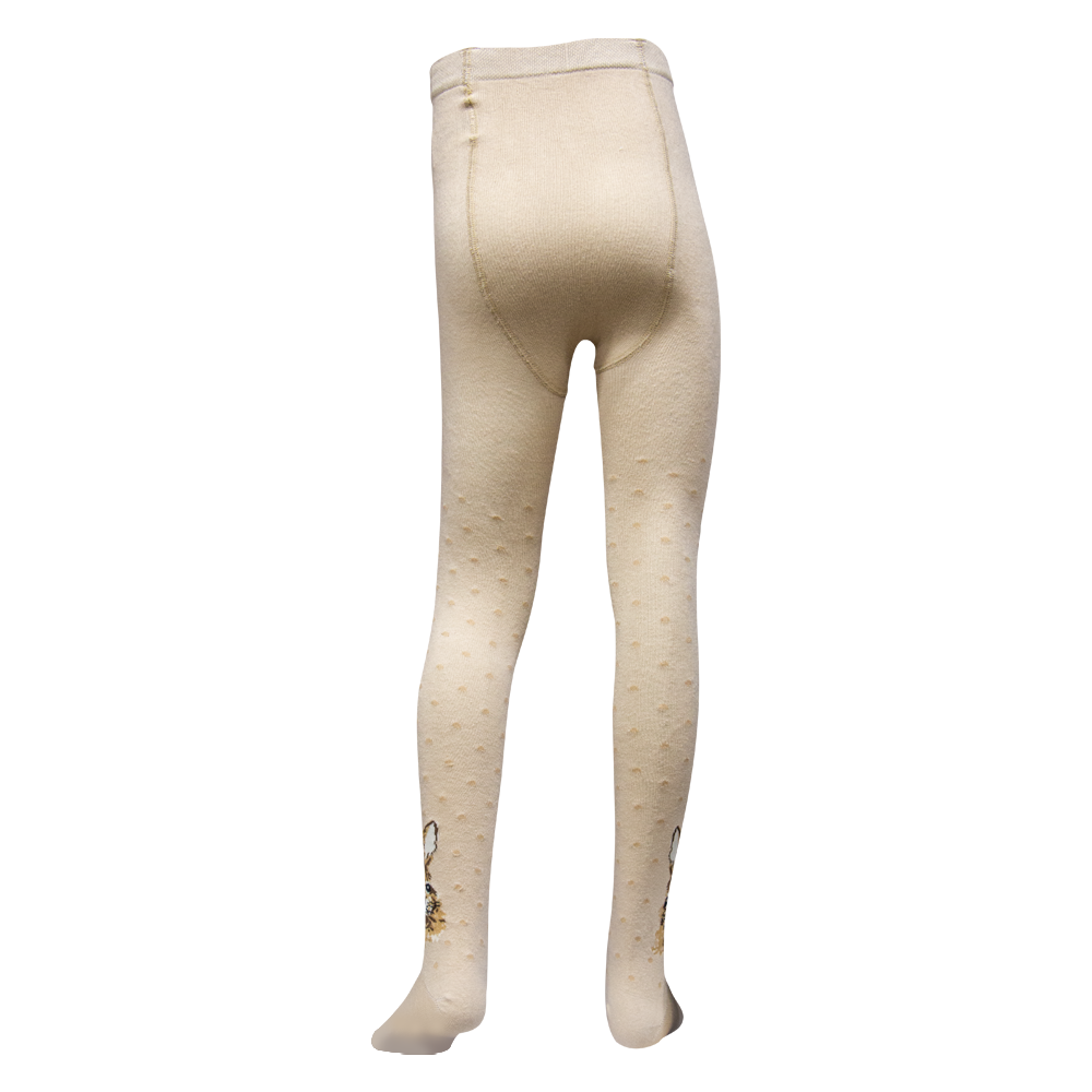 Chic Polka Dot Bunny Tights for Girls (OT)