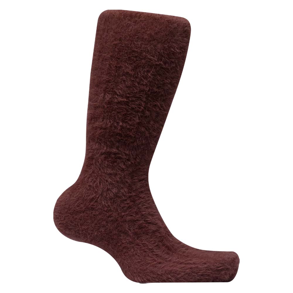 Cozy Maximalism Faux Fur Crew Socks