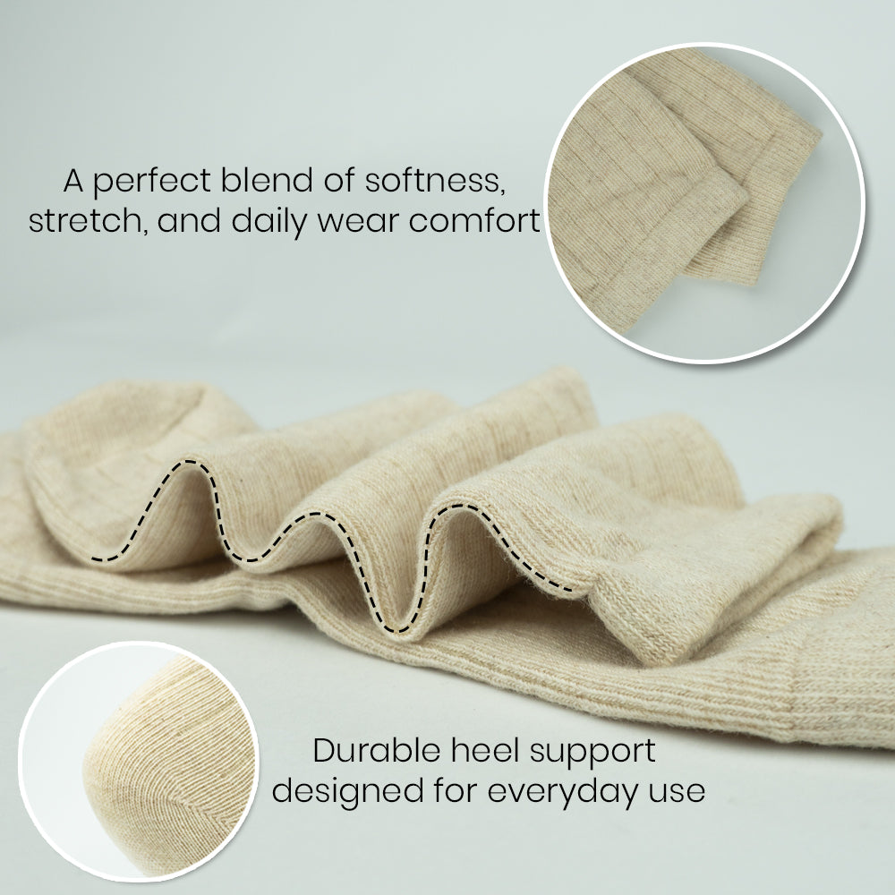 Cotton Ribbed Crew Socks for Girls