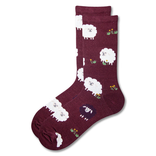 Girls Fluffy Sheep Crew Socks