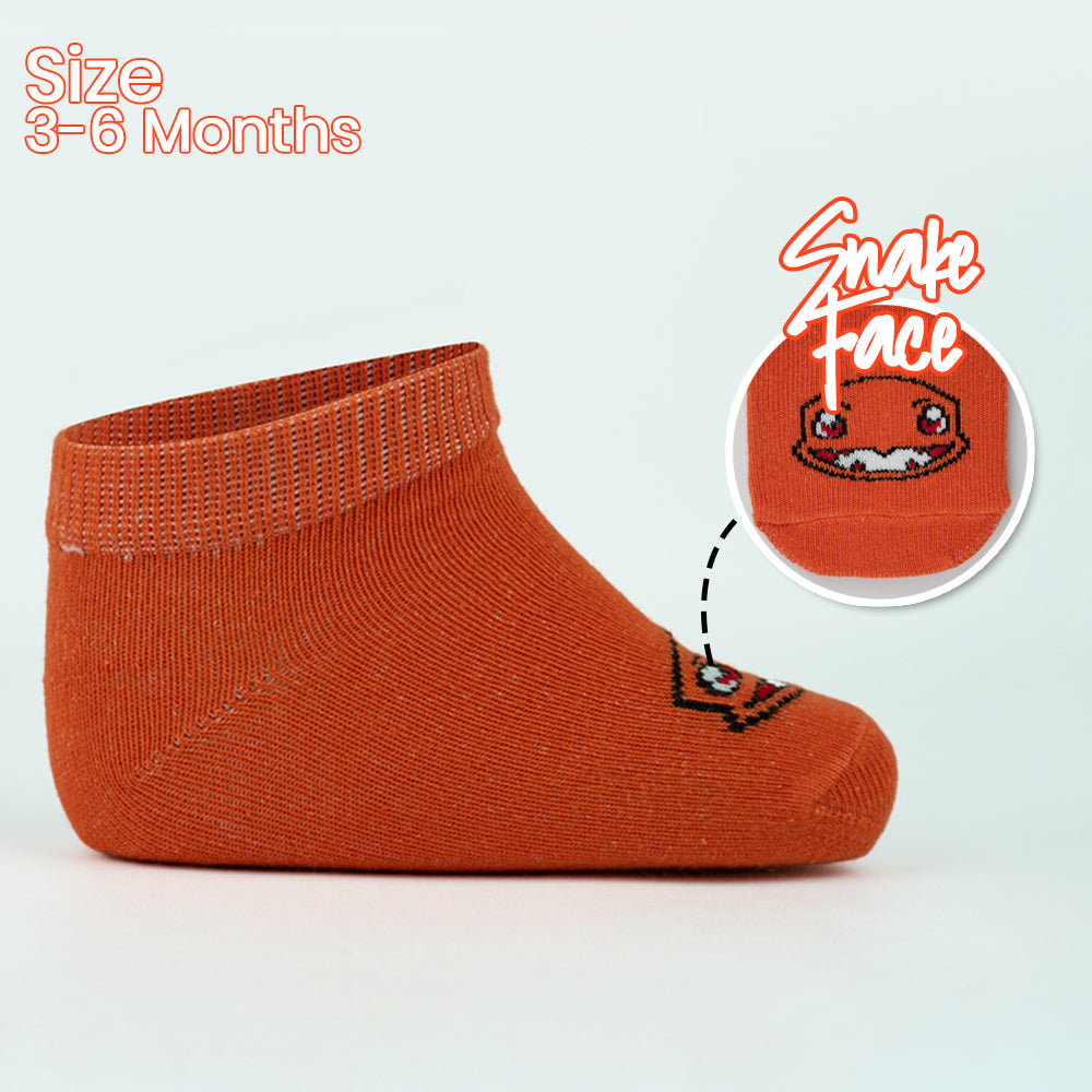 Snake Print Baby Boy Ankle Socks