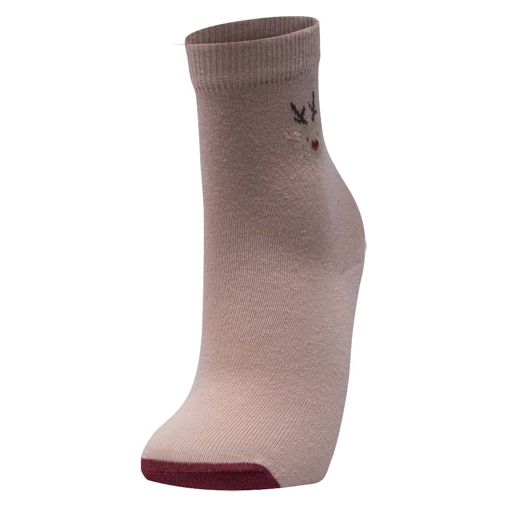 Cozy Reindeer Crew Socks for Girls