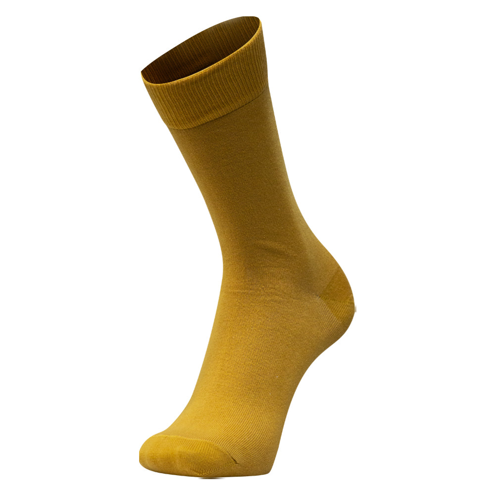 Mustard & Royal Blue Crew Socks for Men