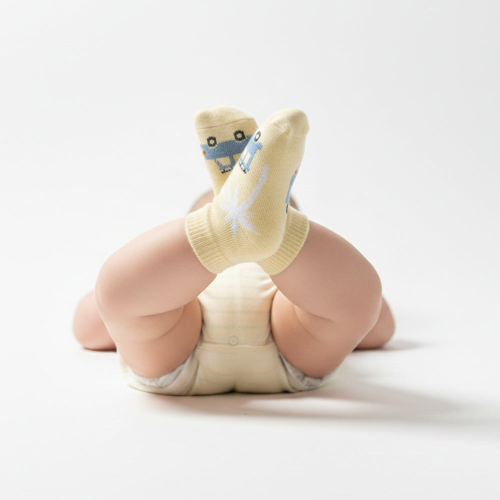 Baby Boy’s Car Print Ankle Socks