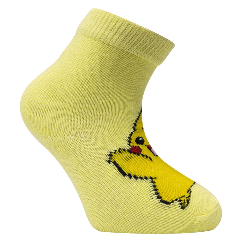 Pikachu Print Toddler Ankle Socks