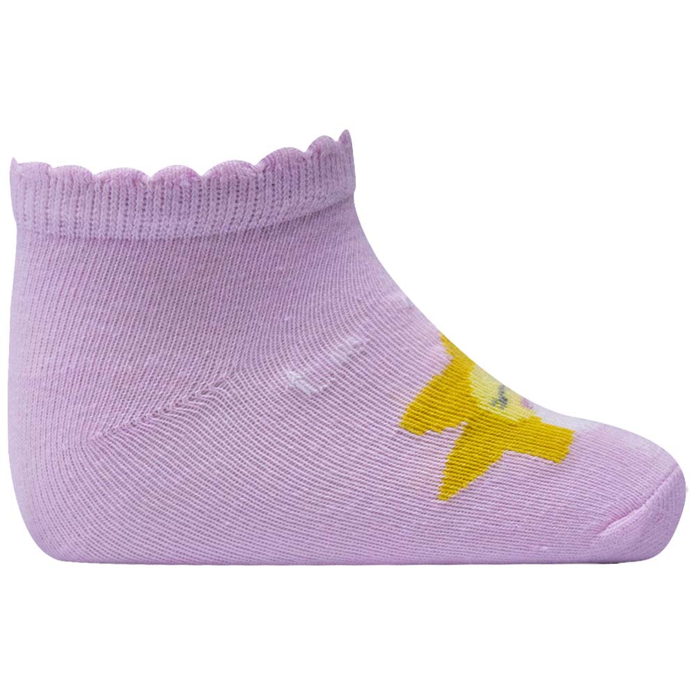 Girls Cloud And Sun Design Ankle Socks
