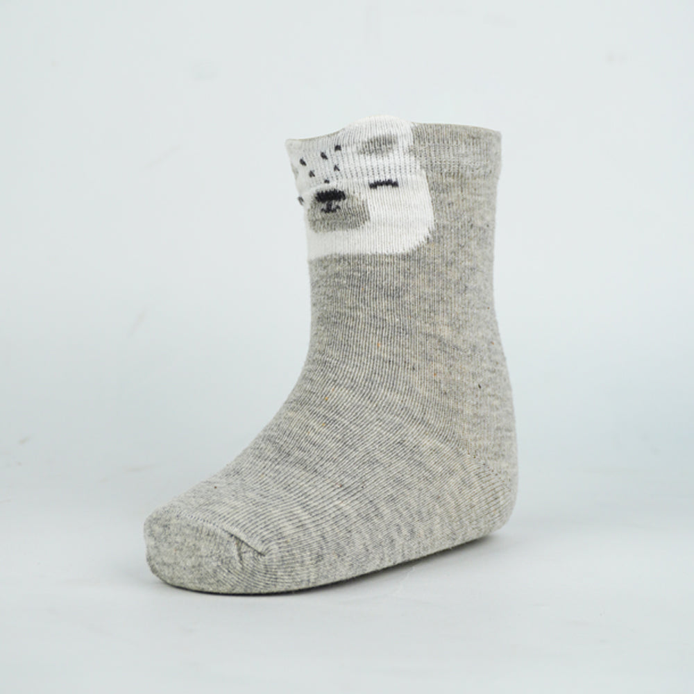 Bear & Paw Print Baby Socks