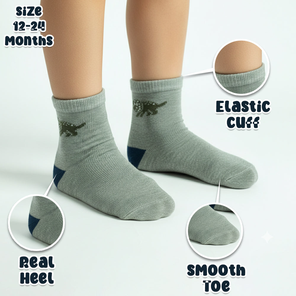 Cozy Dino-Adventure Boys Socks