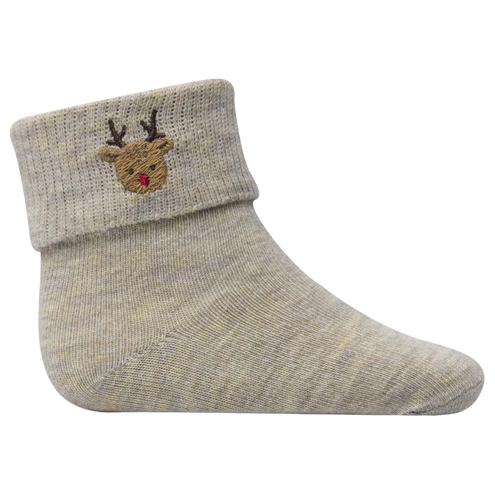 Cozy Reindeer Toddler Kids Unisex Socks
