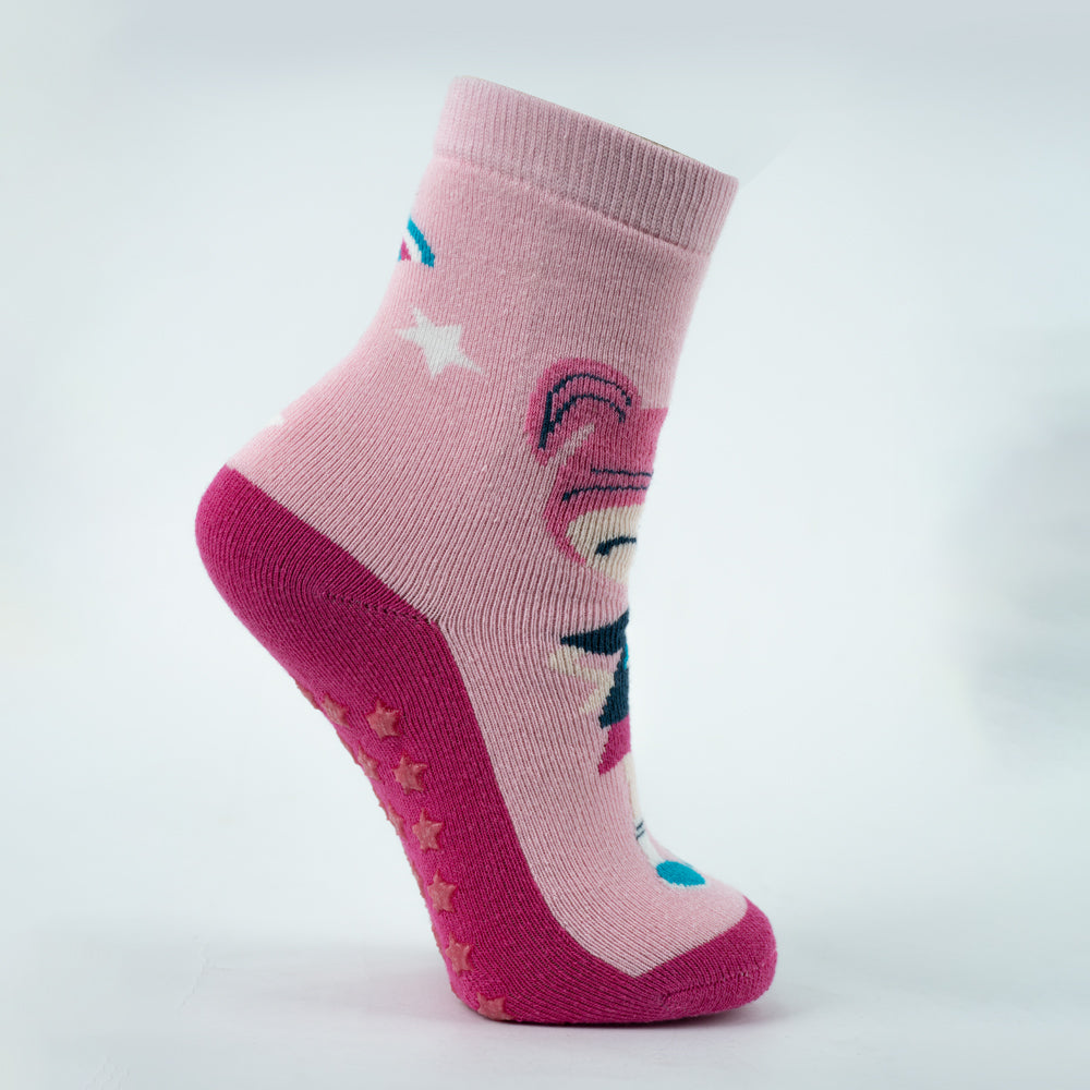 Girl Anti-Slip Doll Crew Socks
