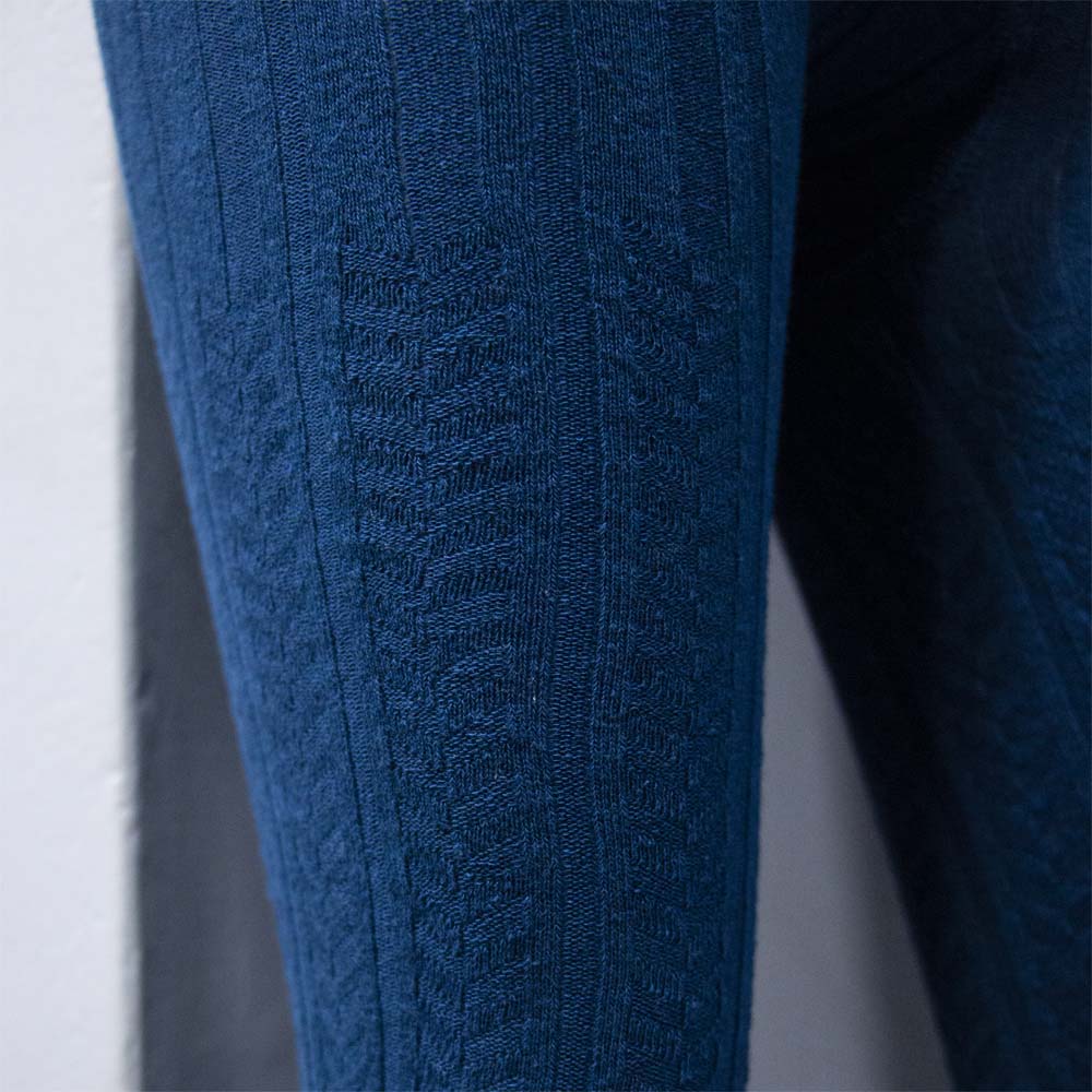 Cozy Cable Knit Blue Tights for Girls & Women (OT)