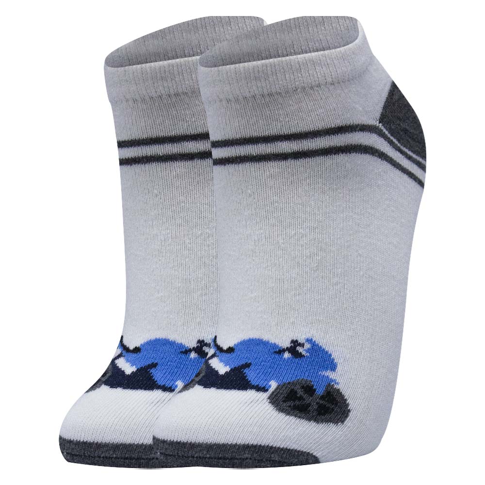 Bike Print Boys Ankle Socks