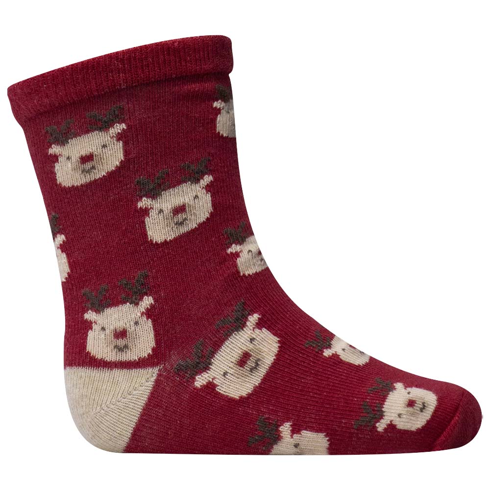 Cozy Reindeer Print Socks for Kids
