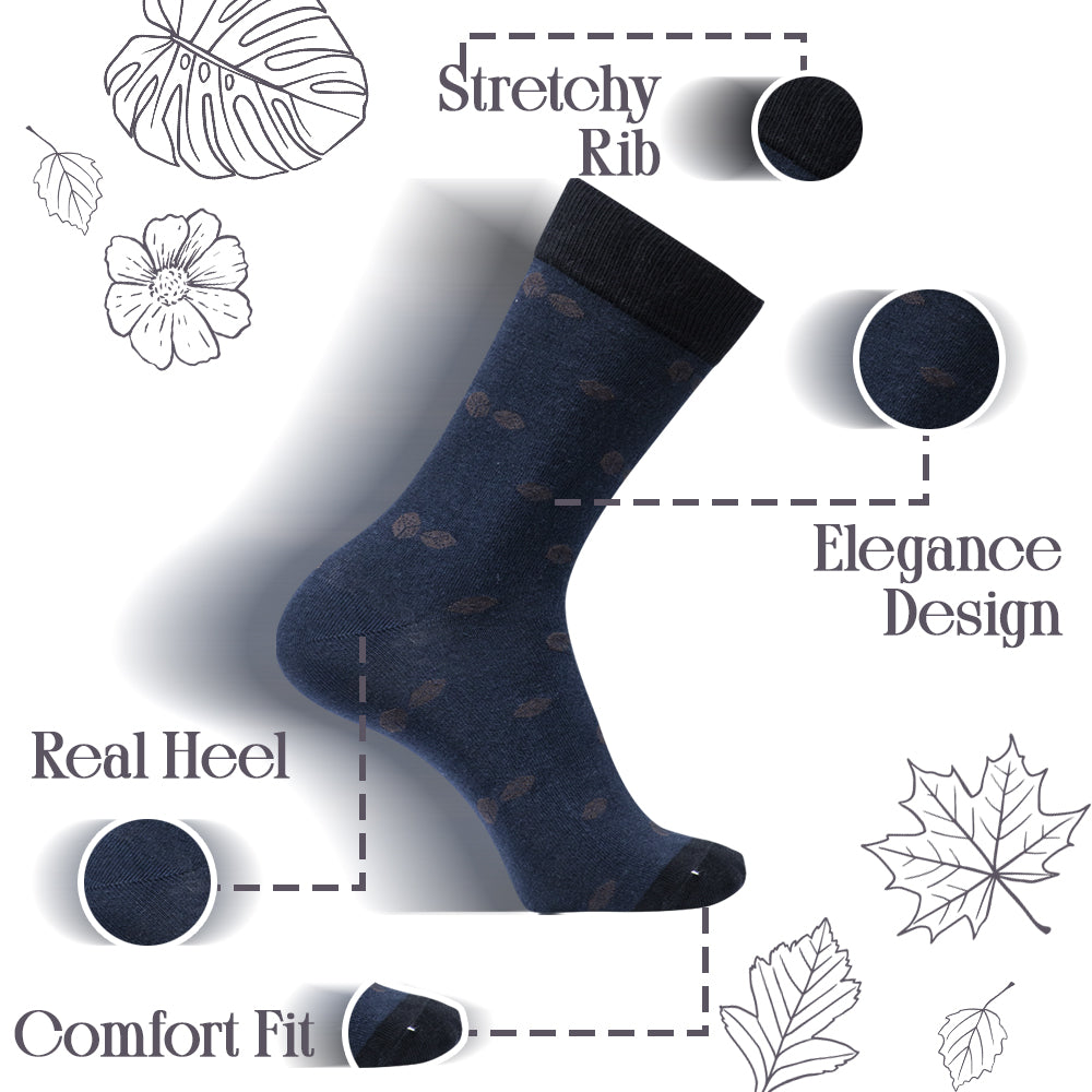 Men Dice Pattern Dress Socks