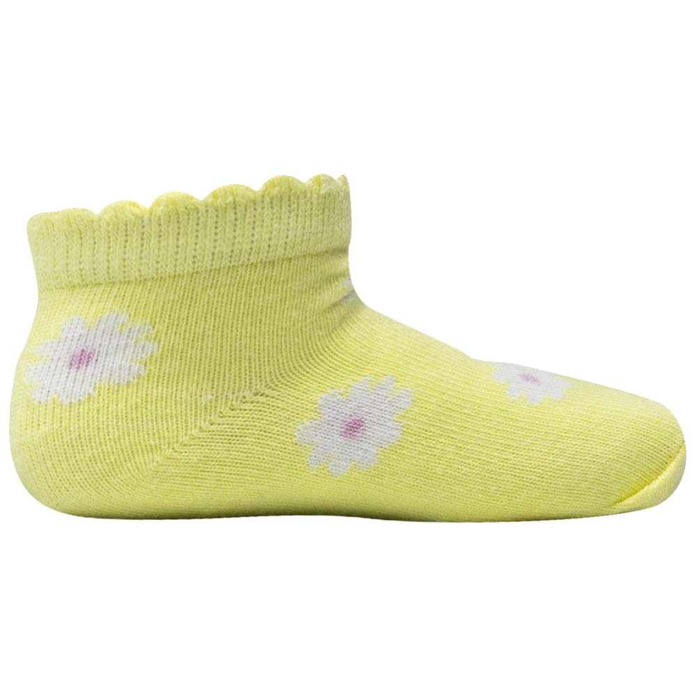 Newborn Baby Girl Flower Print Ankle Socks