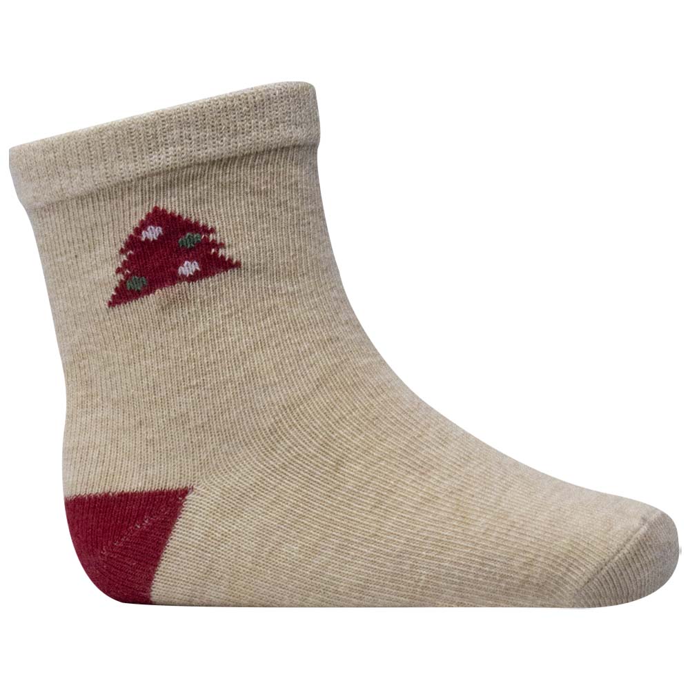 Toddler Cozy Tree Print Crew Socks